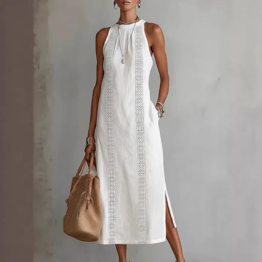 Vittoria Maxi Dress - Timeless Elegance and Artisan Embroidery