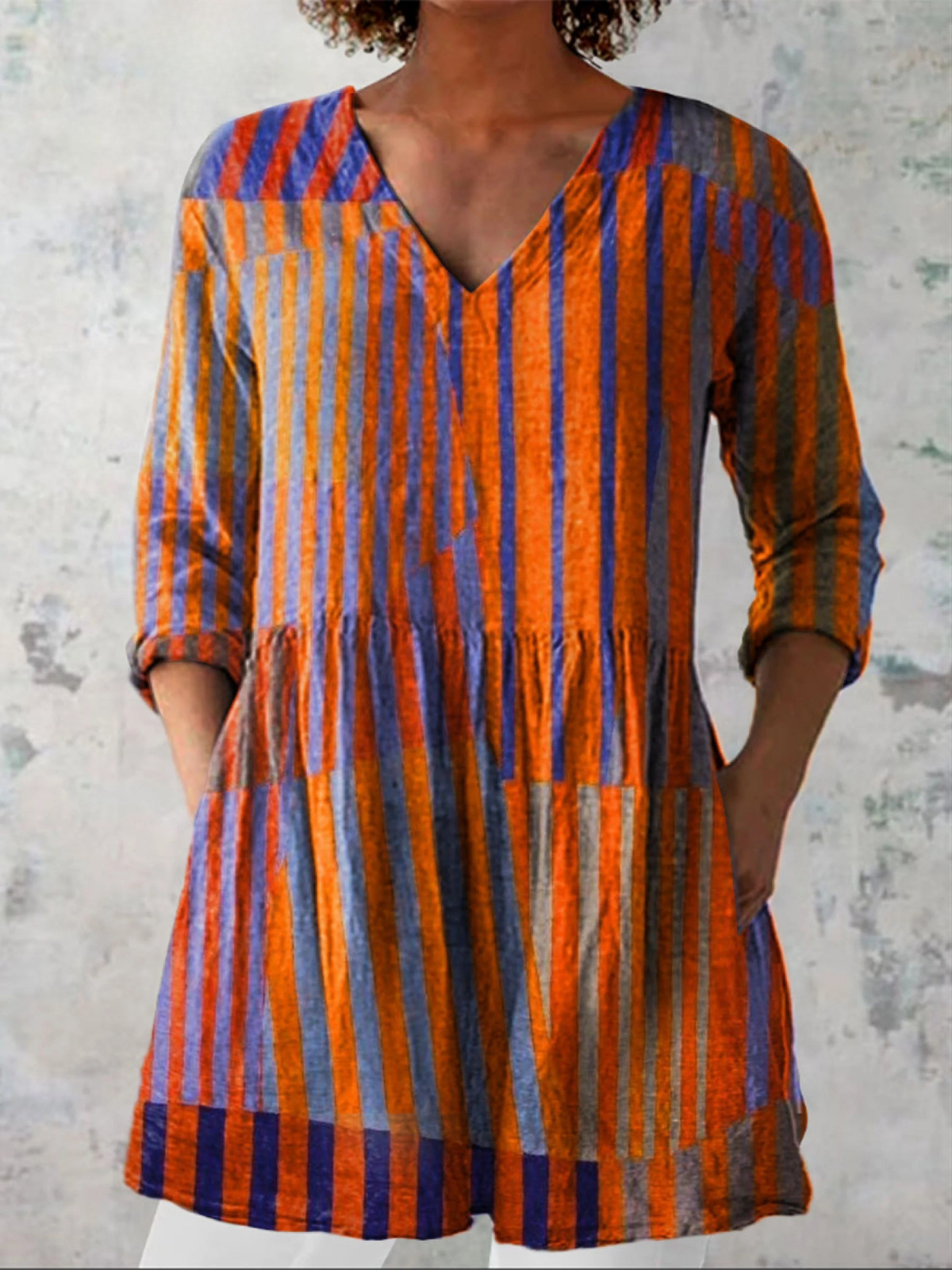 Nadia | Extended V-Neck Long Shirt