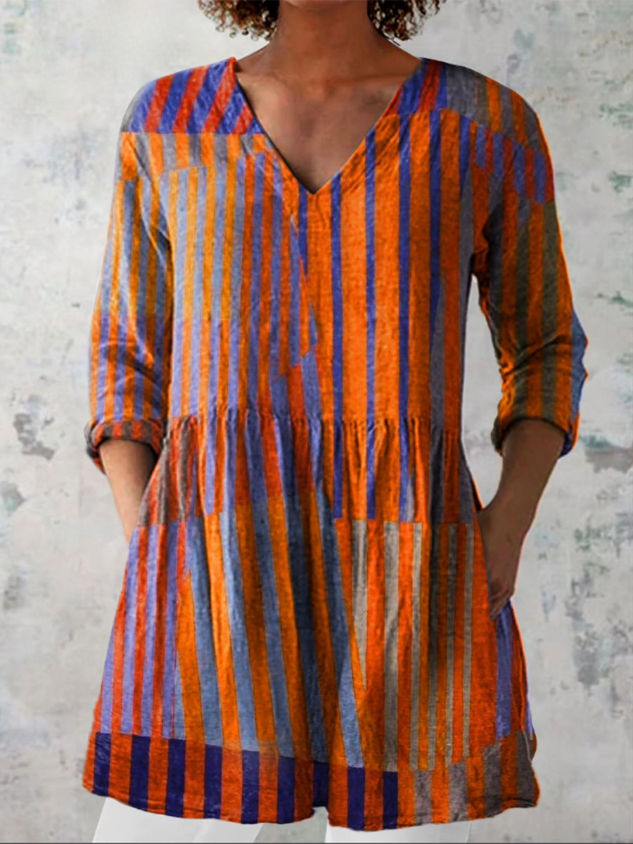 Nadia | Extended V-Neck Long Shirt