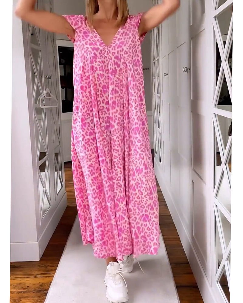 Glaiza | Printed Relaxed Maxi Dress