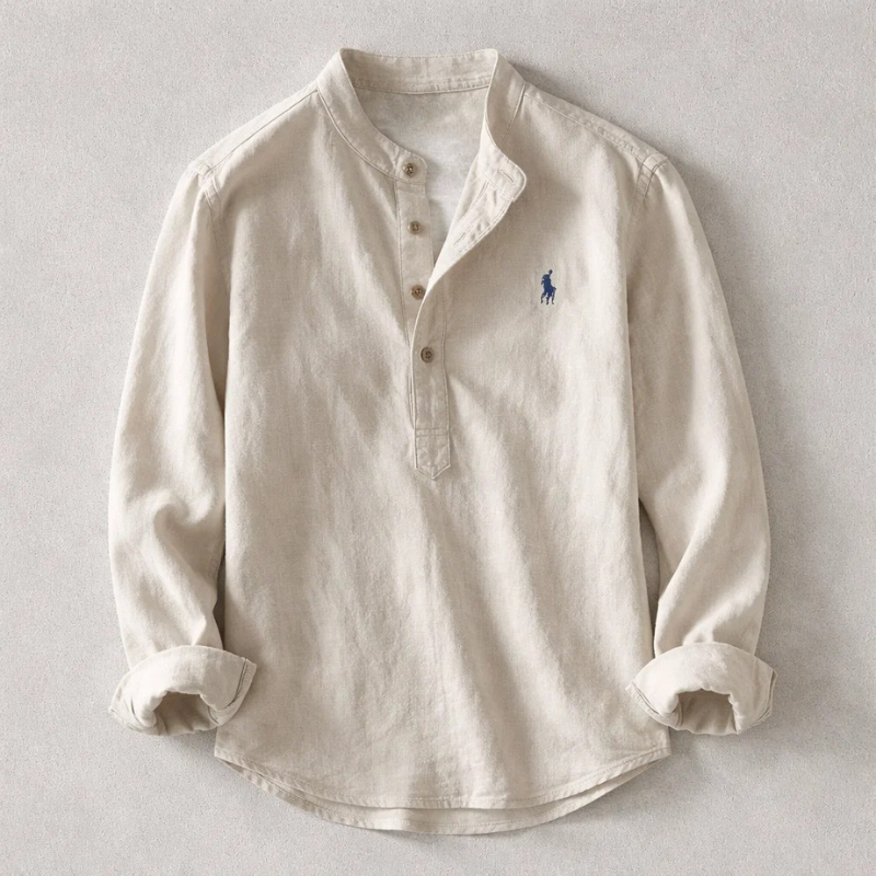 Kyoto™ | Linen Henley Shirt