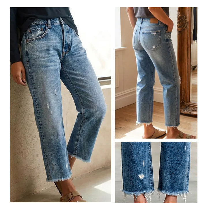 Danice™ | Cropped straight-leg jeans