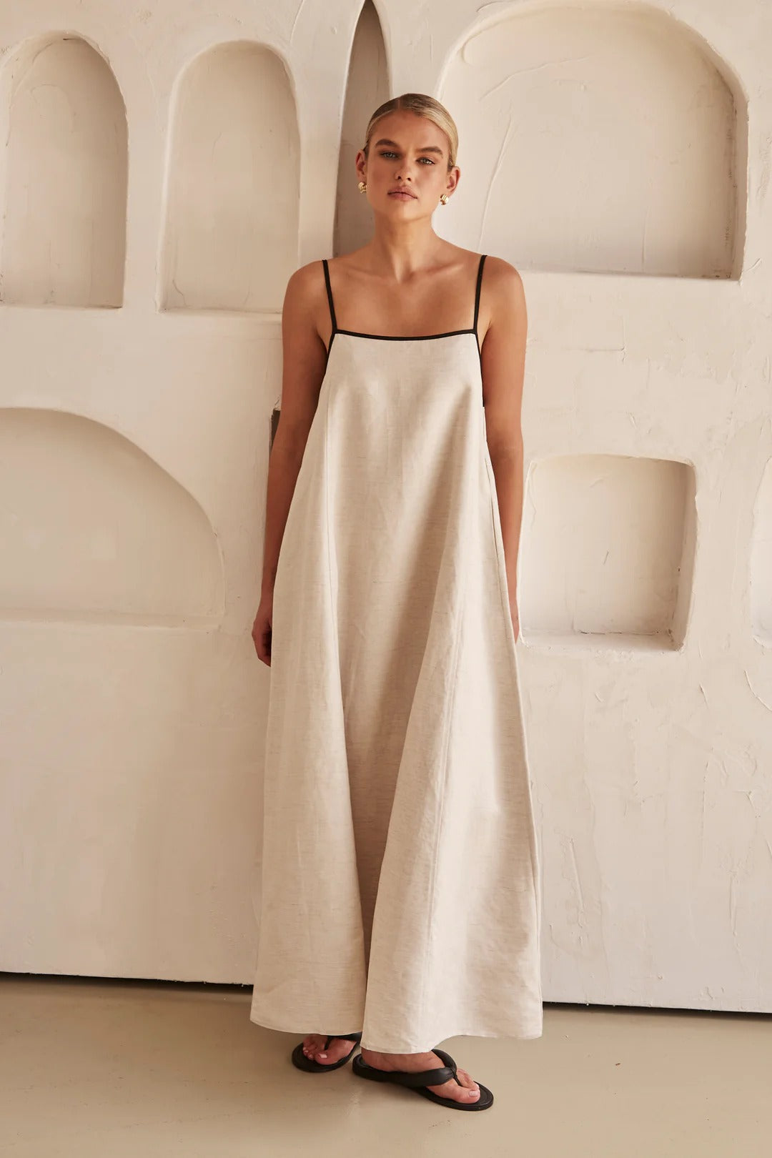 Amber | Women's Spaghetti Strap Maxi Wedding Guest Dress