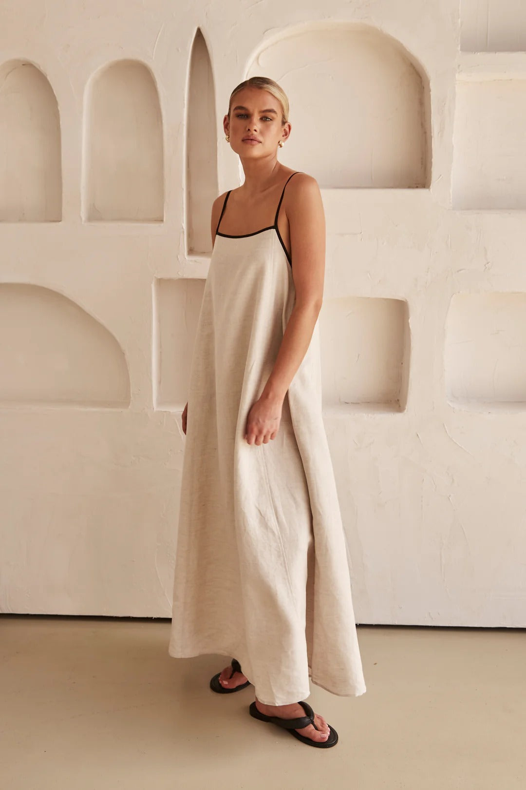 Amber | Women's Spaghetti Strap Maxi Wedding Guest Dress