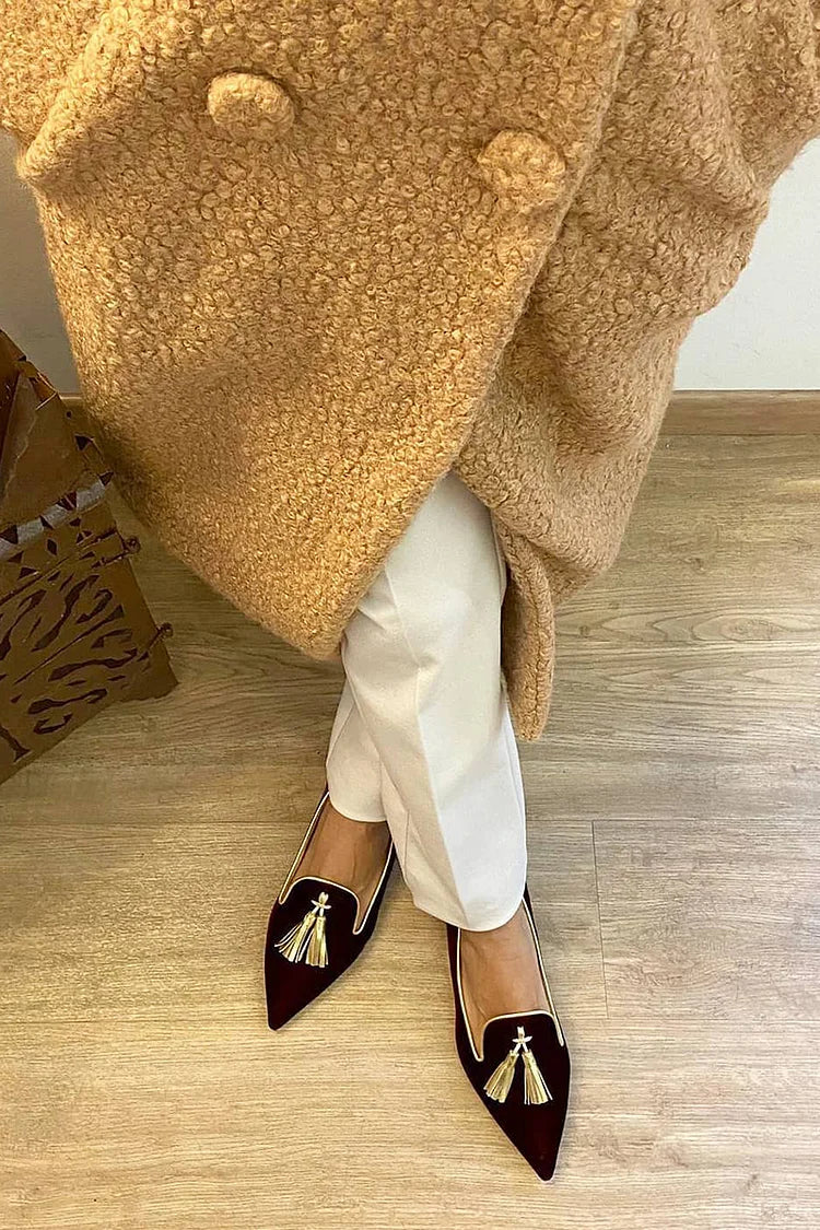 Portia - Boho Fringe Moccasins