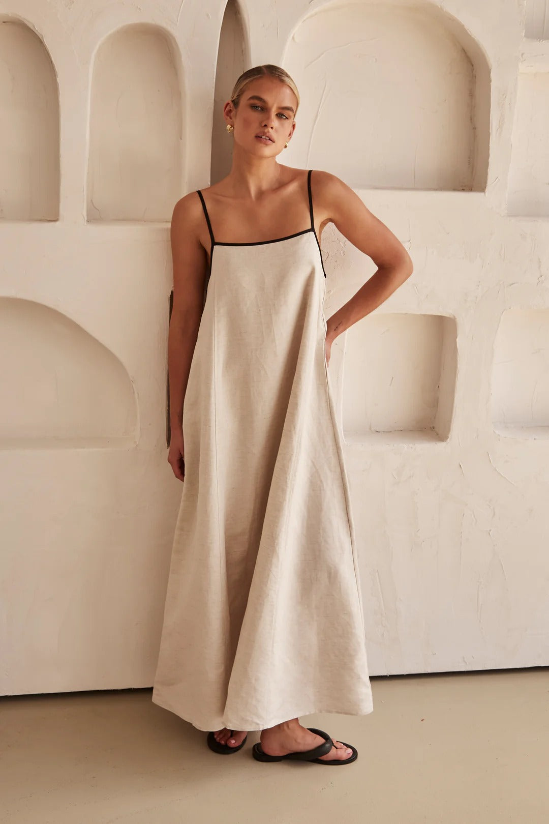 Amber | Women's Spaghetti Strap Maxi Wedding Guest Dress