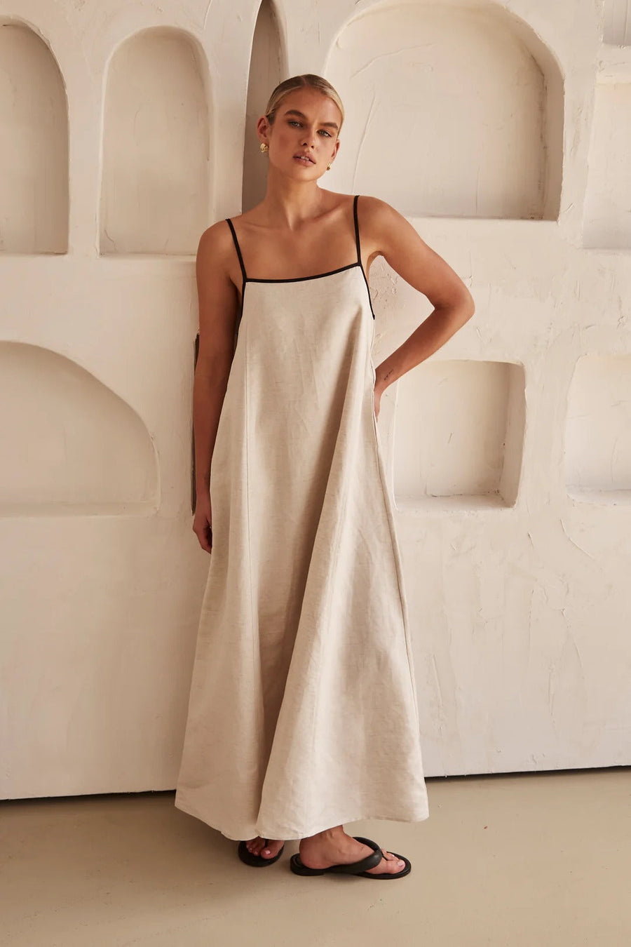 Amber | Women's Spaghetti Strap Maxi Wedding Guest Dress