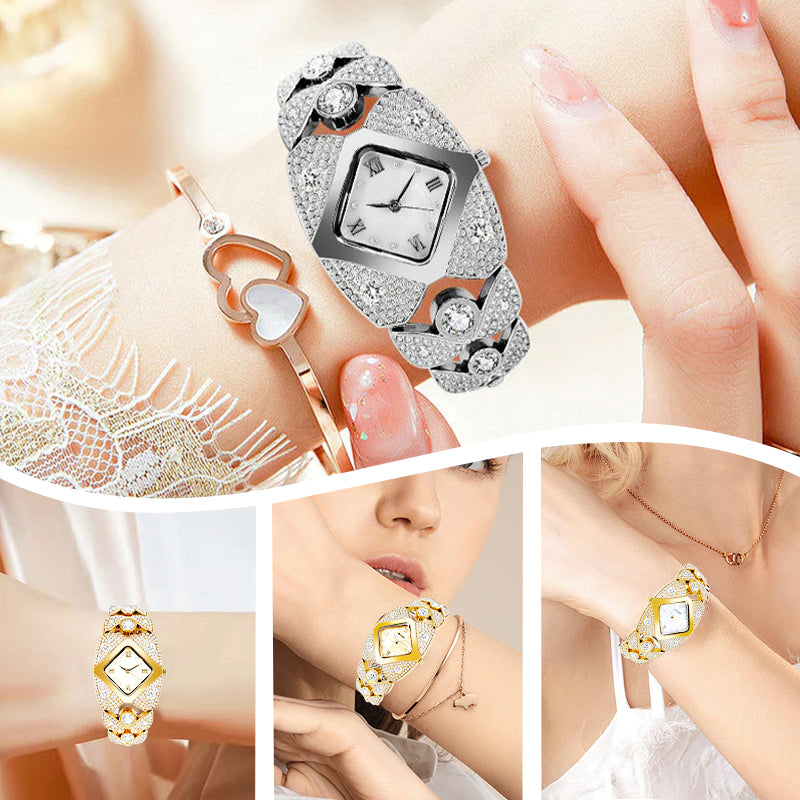 Lucelina - Elegant Vintage-Style Stone Watch for Women