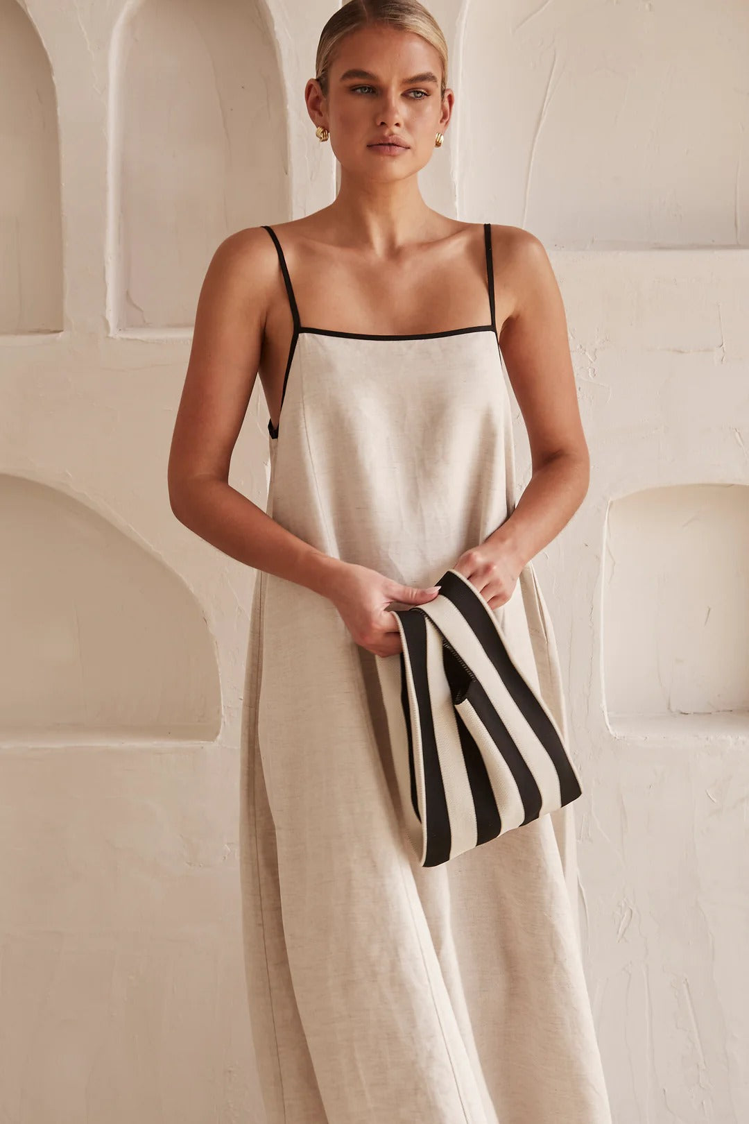 Amber | Women's Spaghetti Strap Maxi Wedding Guest Dress