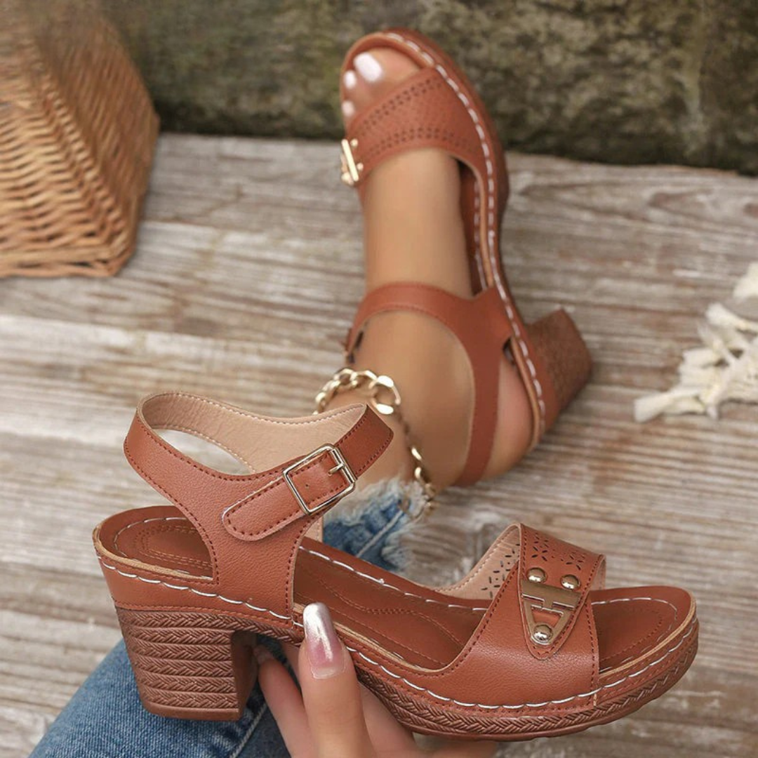 Raya™ | Orthopedic Sandals with Block Heel