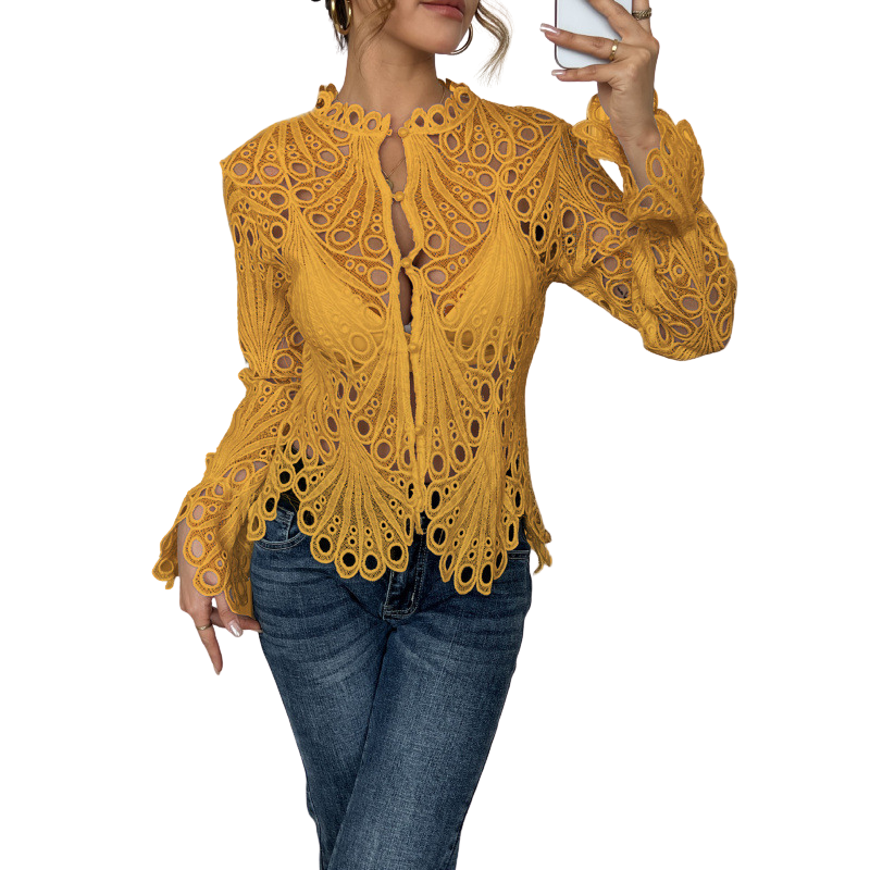 Sarah™ | Modern Blouse with Open Details