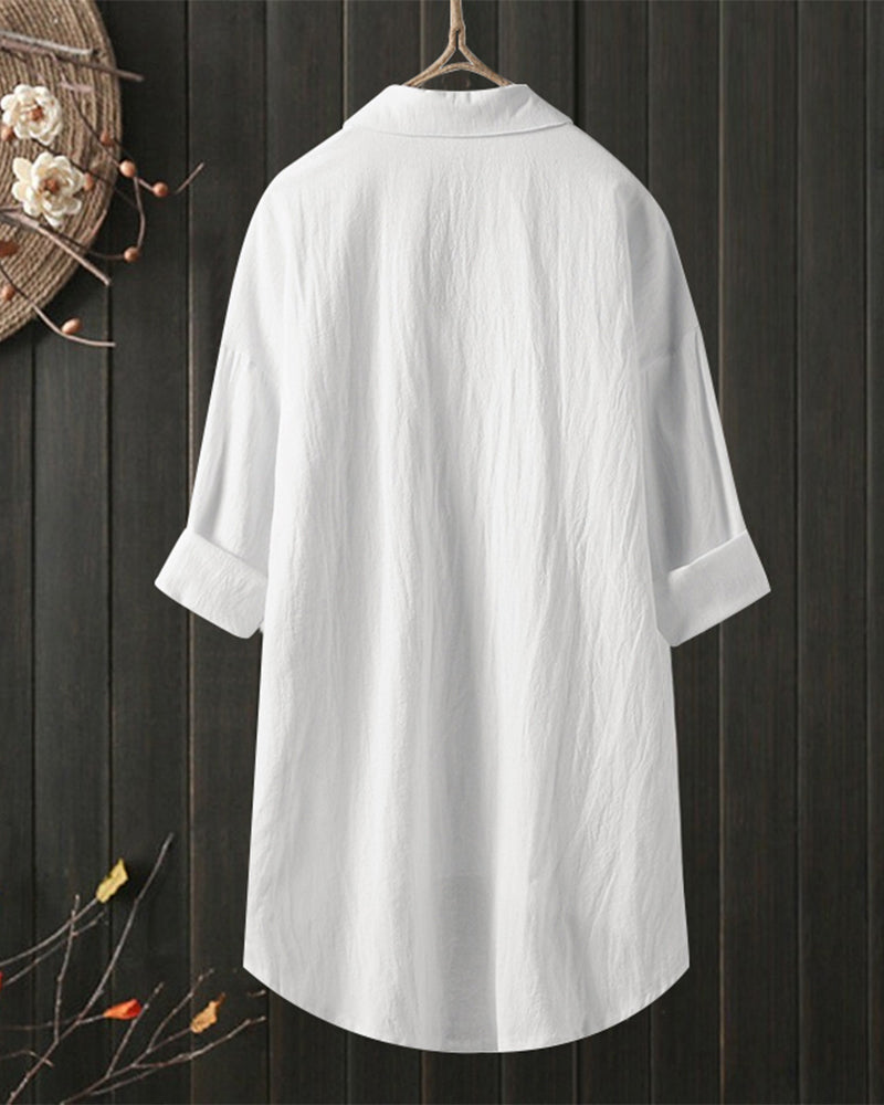 Olivia™ | Loose Comfy Solid Colour Blouse