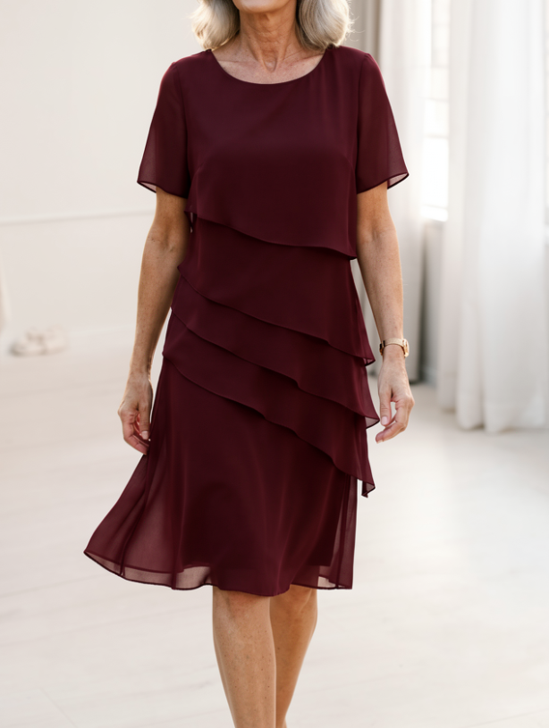 Linda | Elegant Ruffled Comfort Dress