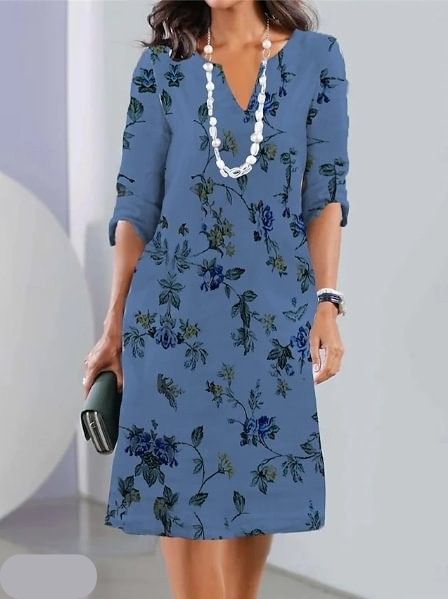 Naomi | Floral V-Neck Casual Dress