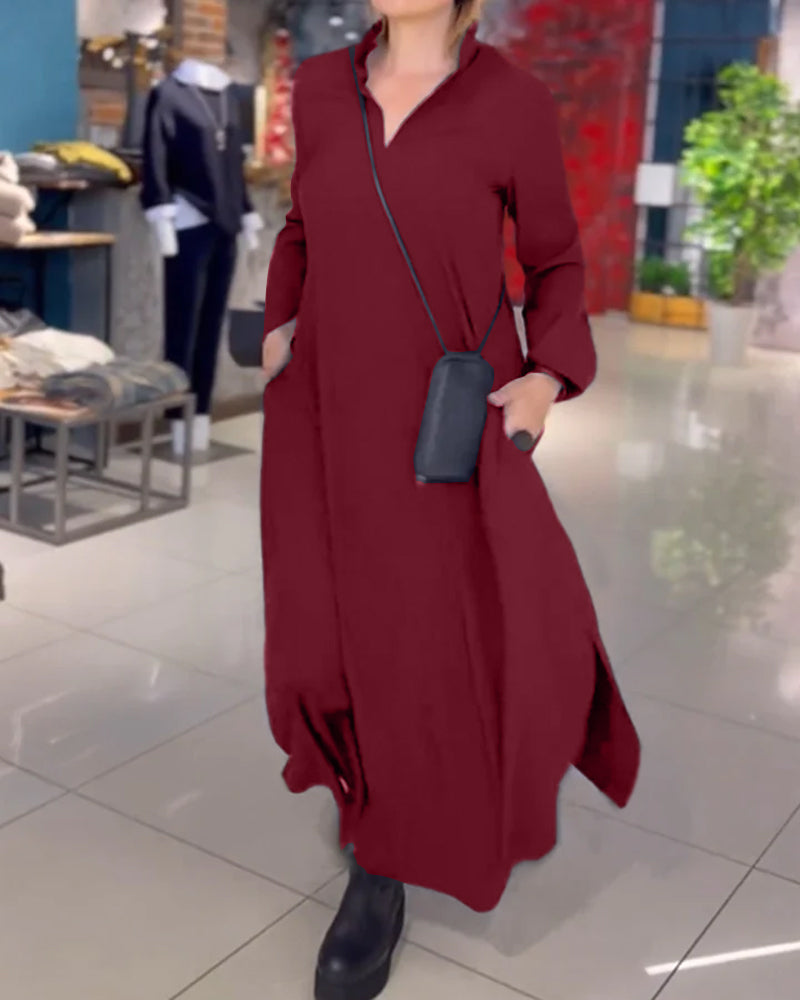 Mila | Long Dress with Side Slit