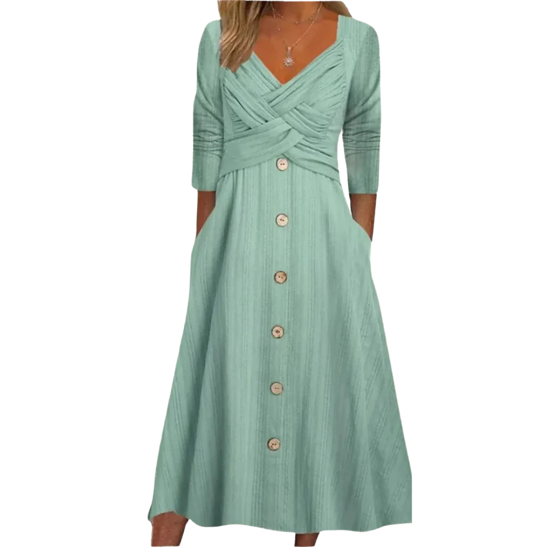 Ella™ - Elegant tummy coverage dress