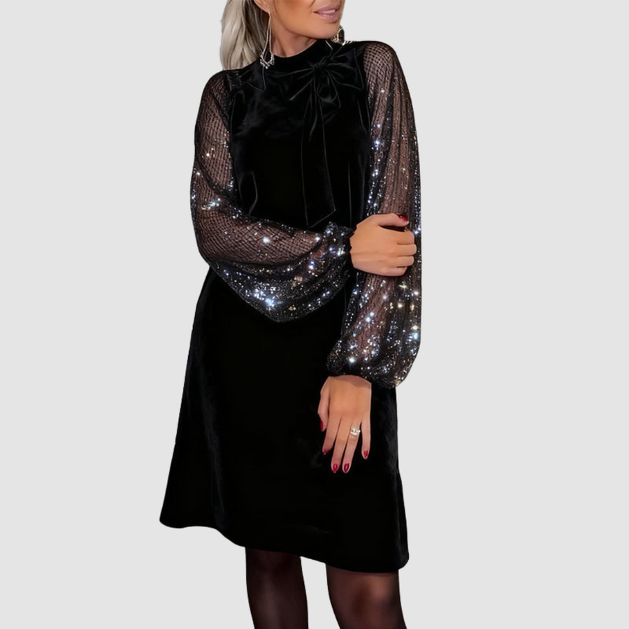Martina™ Elegant Suede Dress