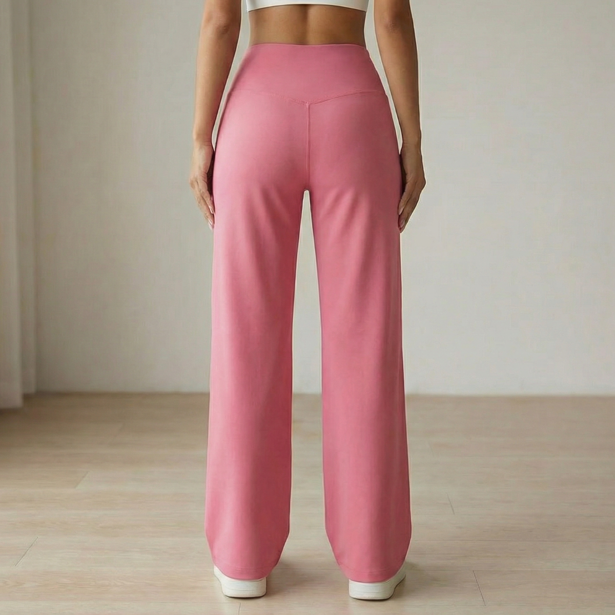 Elyra – Women's Wide Leg Yoga Pants with Crossover Waist