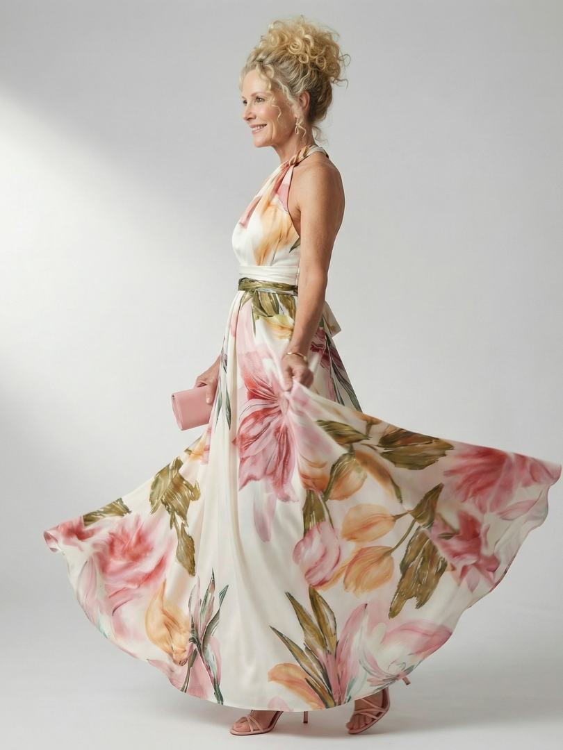 Amiel | Lightweight Floral Maxi Dress - American Cut Sleeveless