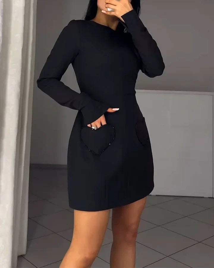 Jazira - Long Sleeves Dress with Drawstring Waist