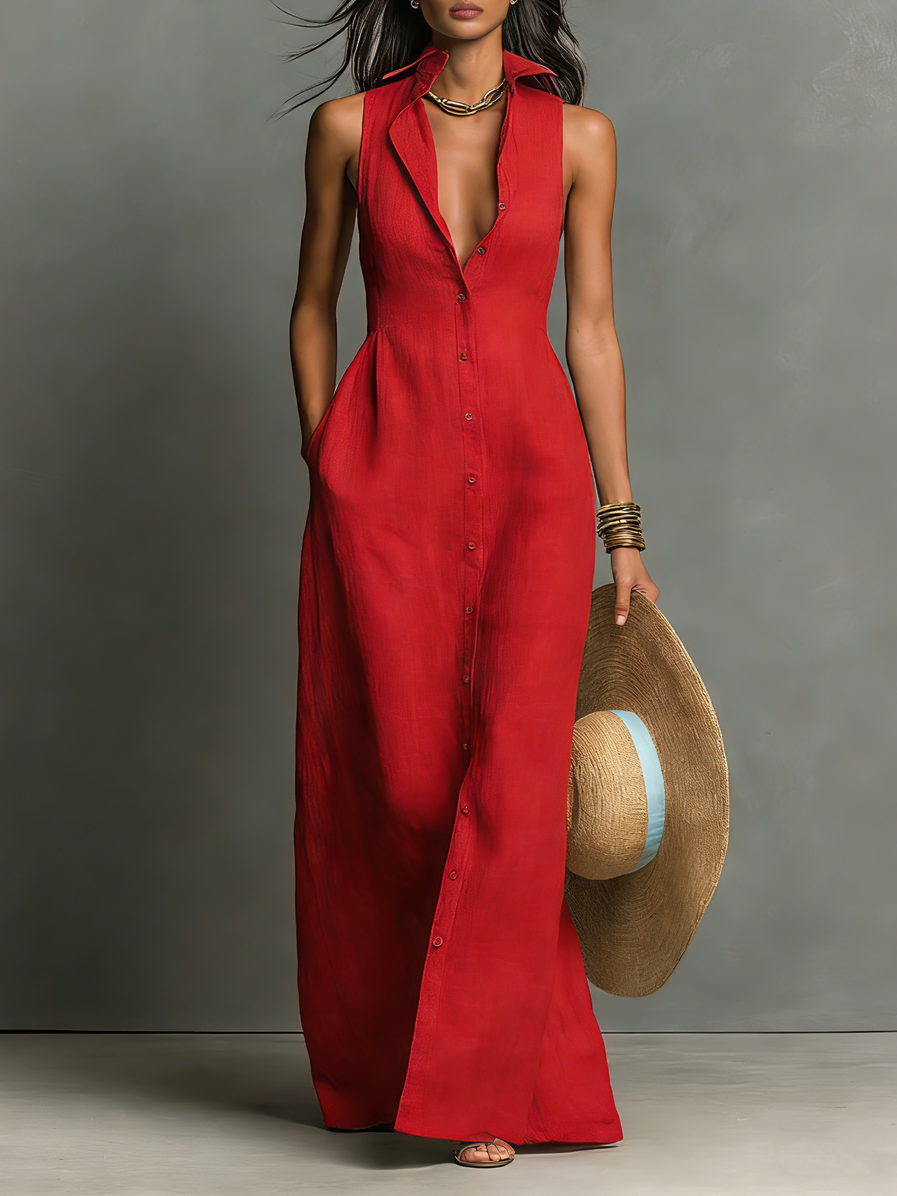 Emery™ Maxi Shirt Dress