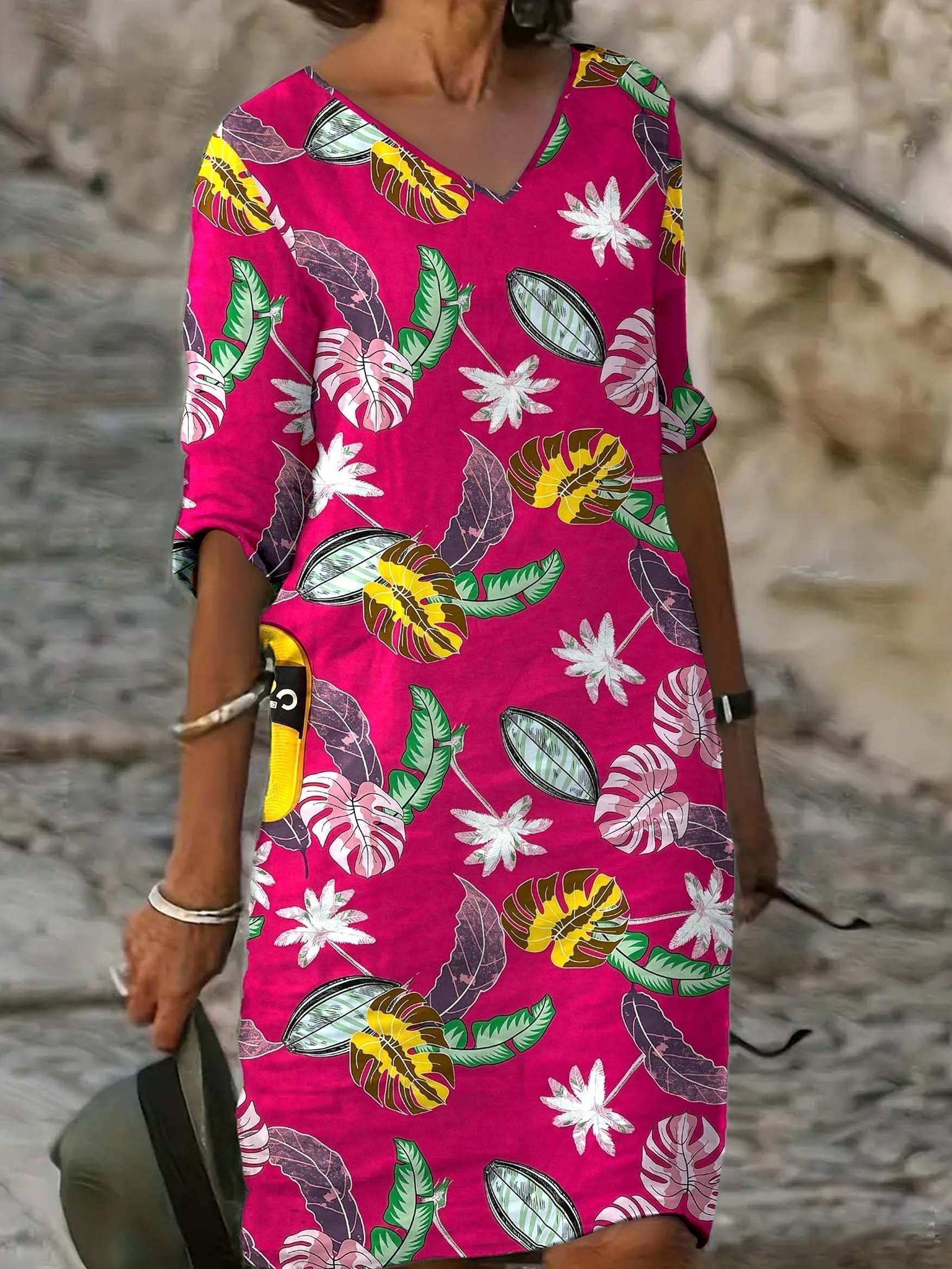 DONNA | Tropical Botanical Dress