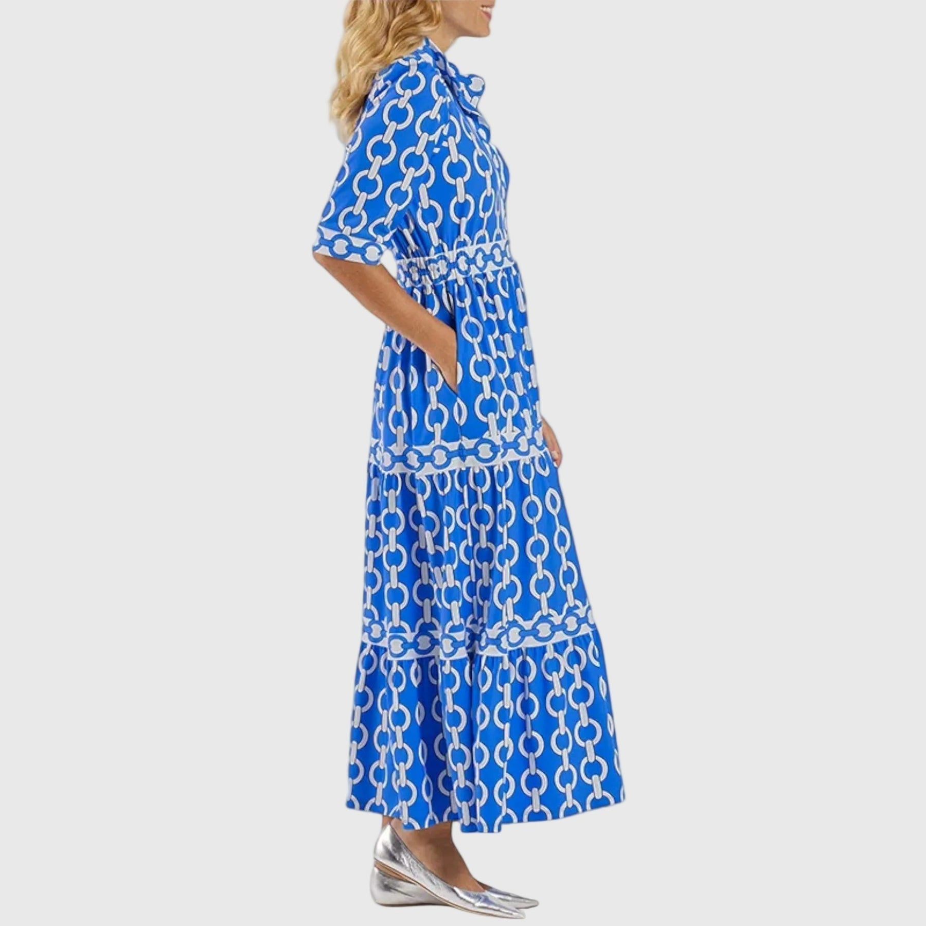 Juliette | Elegant Chain Midi Dress
