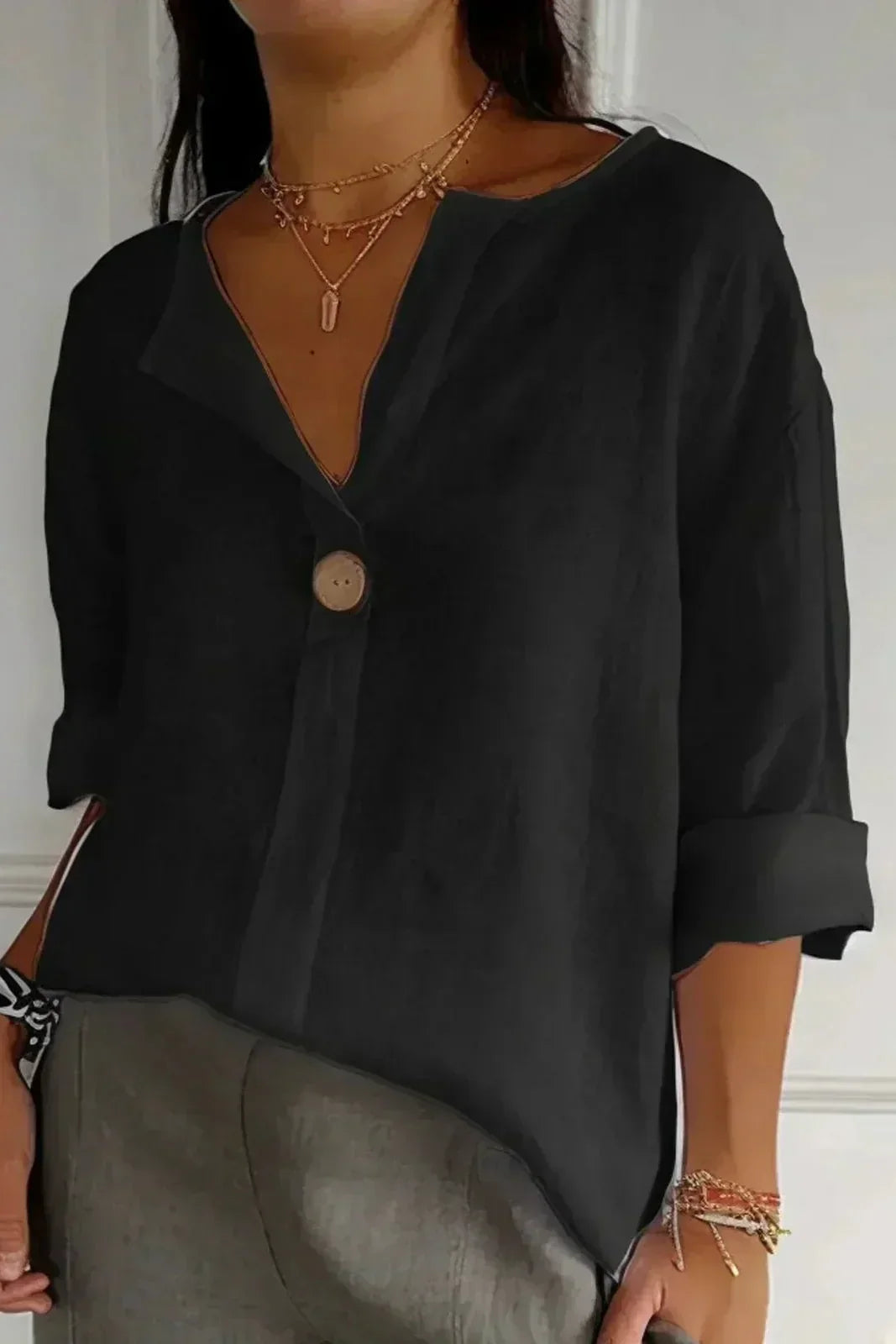 Natasha | Casual Linen Top