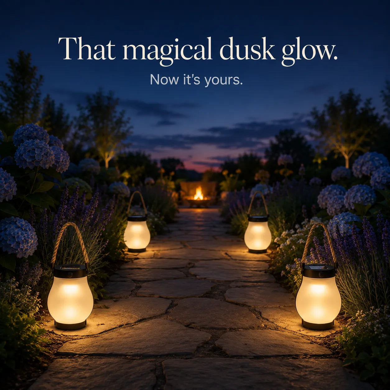 Lumvera – Nordic Solar Lantern with Flame Effect and Rope Handle