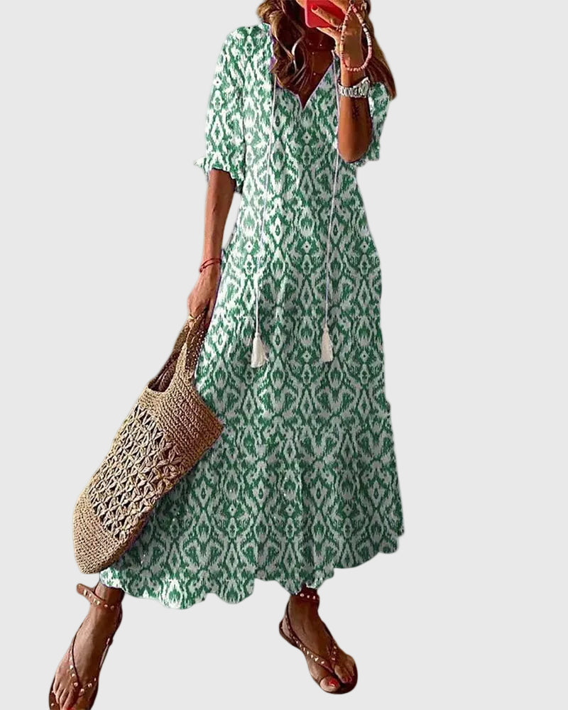 Amalia | Vintage Boho Summer Maxi Dress
