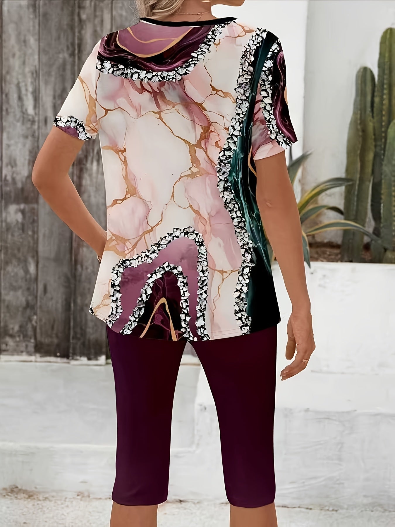 Luna™ | Two-Piece Printed Stretch Set