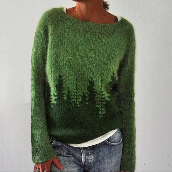Krystyna - Retro Scandinavian Knitted Sweater