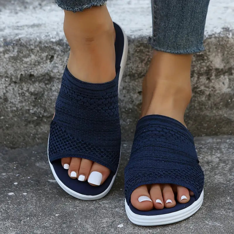 Audrey | Womens Orthopedic Slip On Slide Sandals