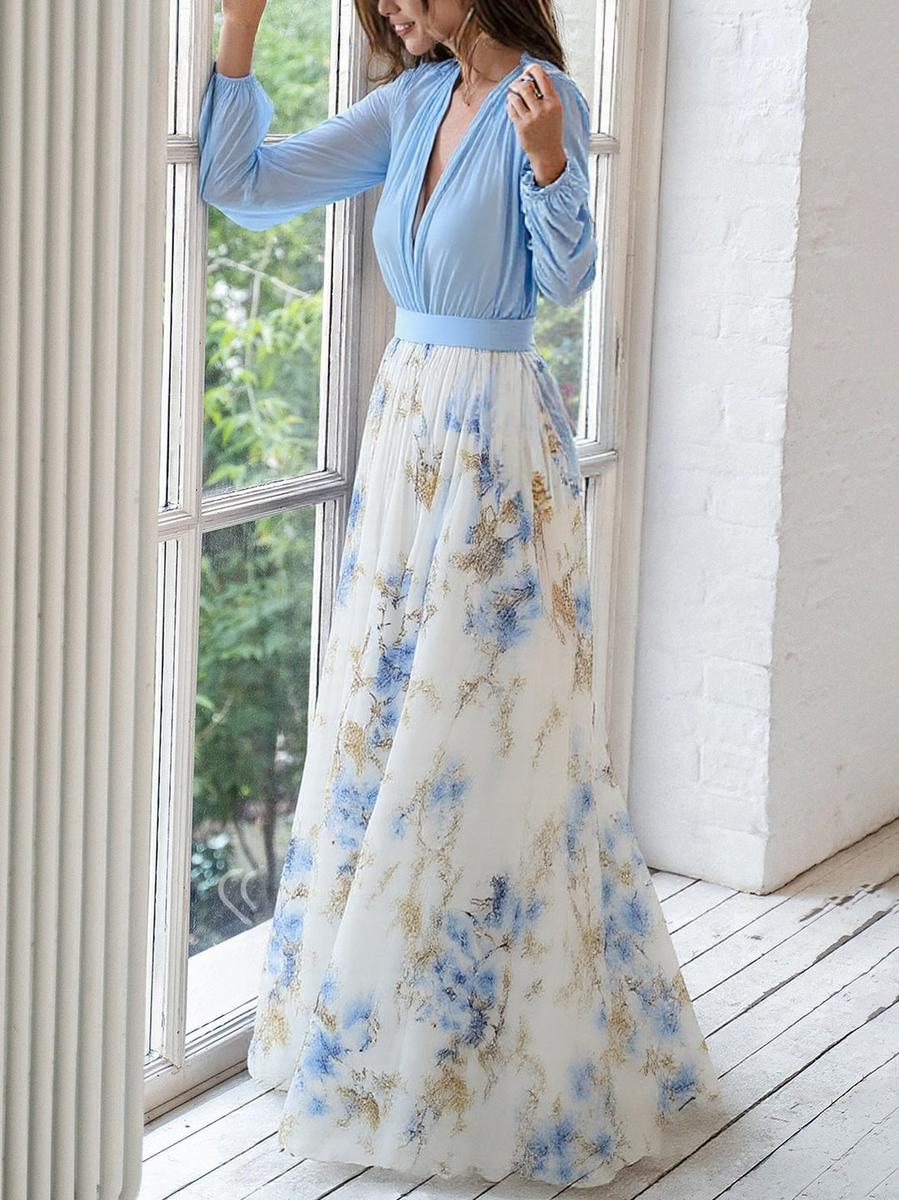 Harper™ | Bella Maxi Vestito con Stampa Floreale