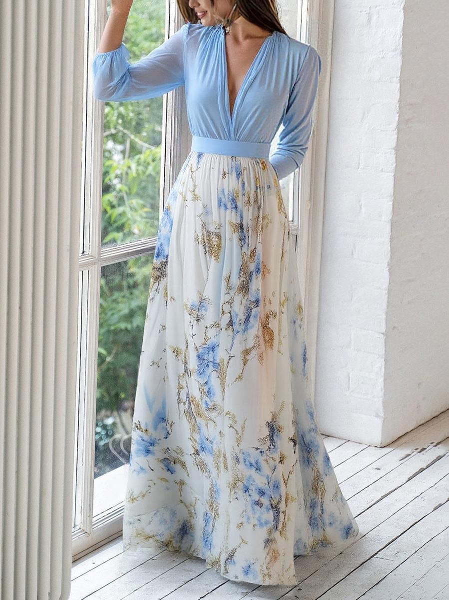 Harper™ | Bella Maxi Vestito con Stampa Floreale
