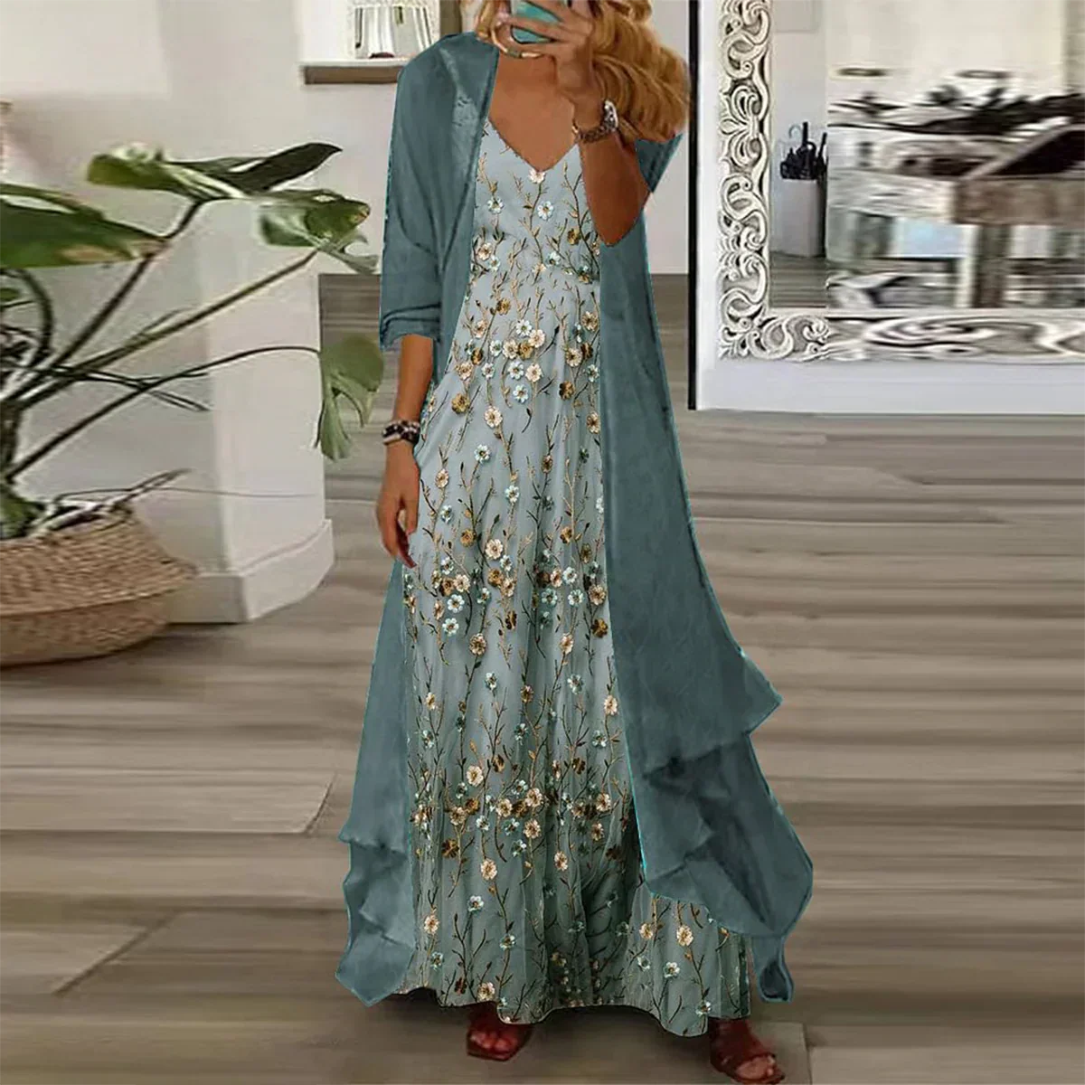 Mara | Maxi Dress with Jacket (2-piece set)