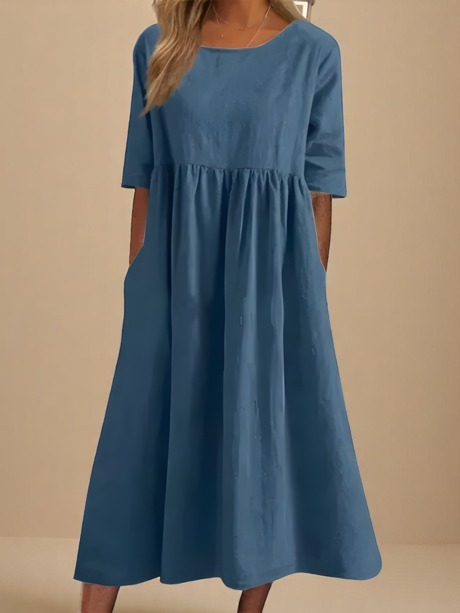 GRACE – FLOWY DAYLIGHT MIDI DRESS