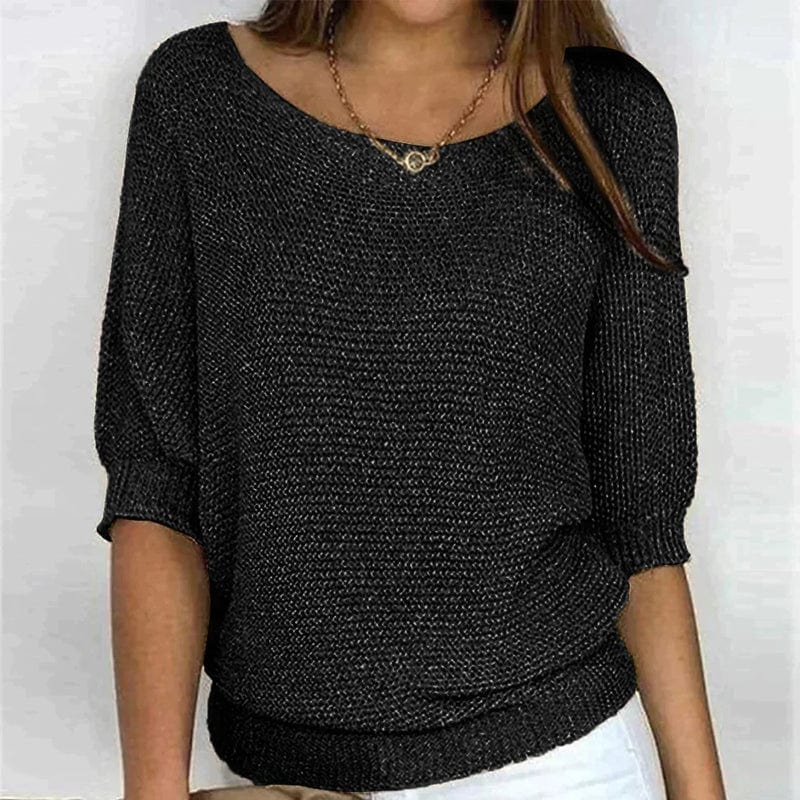 Roundelle™ | Three Quarter Sleeve Sweater