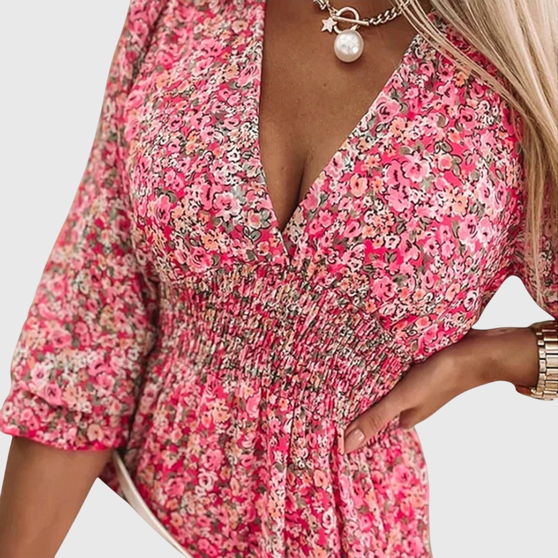 Elisa™ | Floral Puff Sleeve Dress