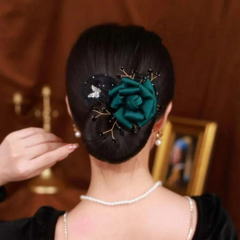 Florenza - Elegant Floral Hair Knots for Women (1+1 Free)