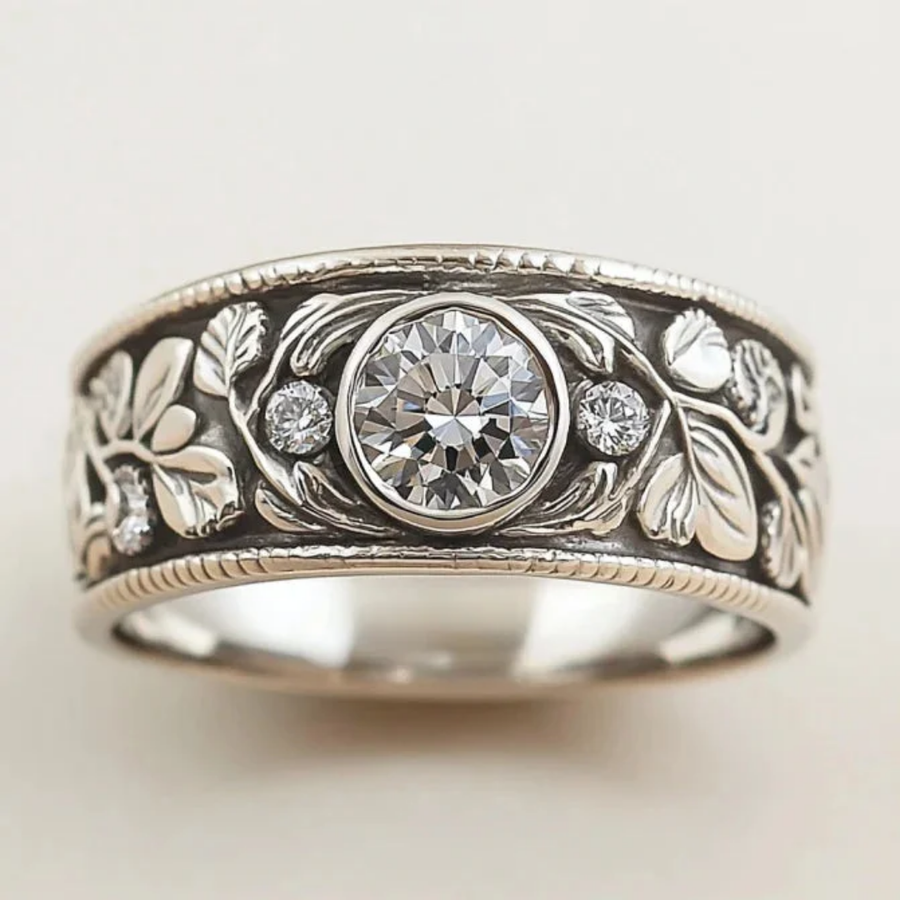 Timeless Silver and Zirconia Ring