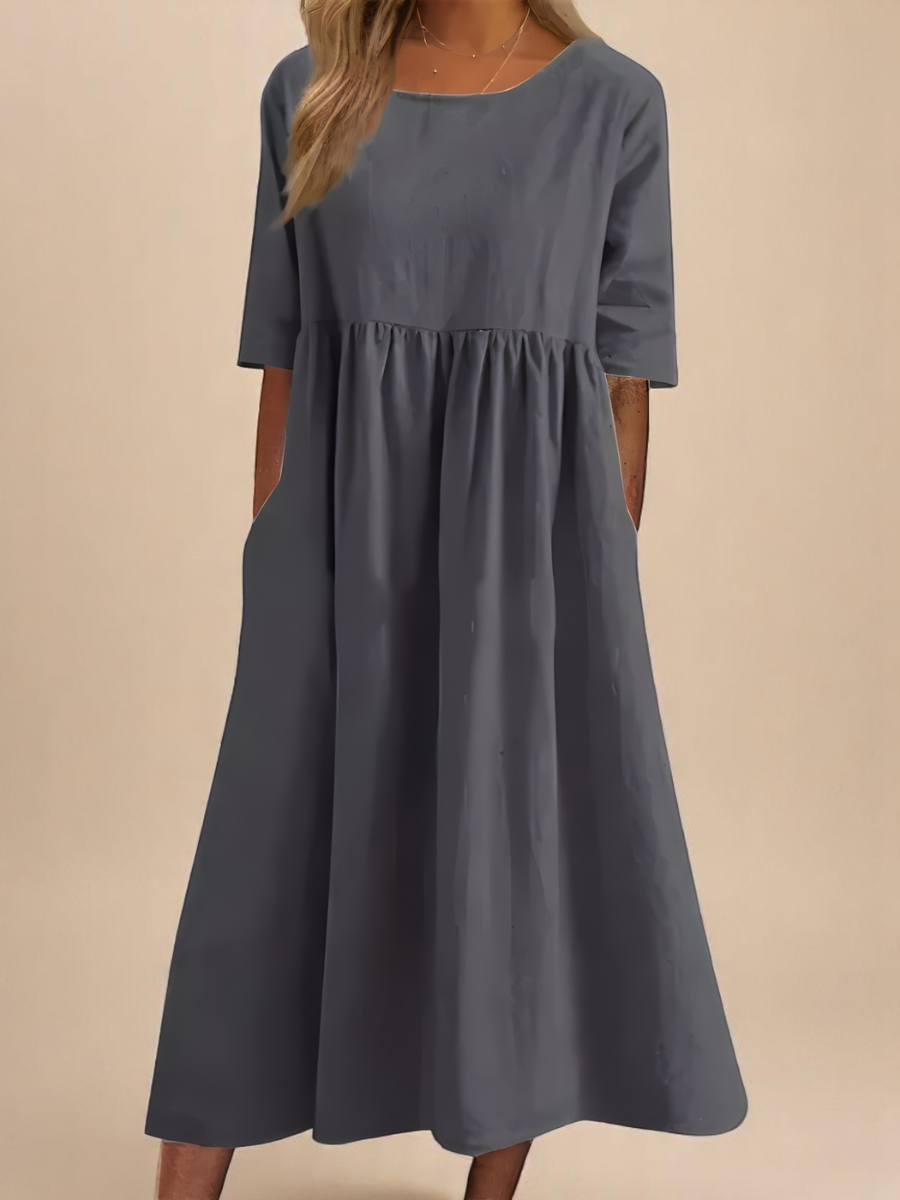 GRACE – FLOWY DAYLIGHT MIDI DRESS