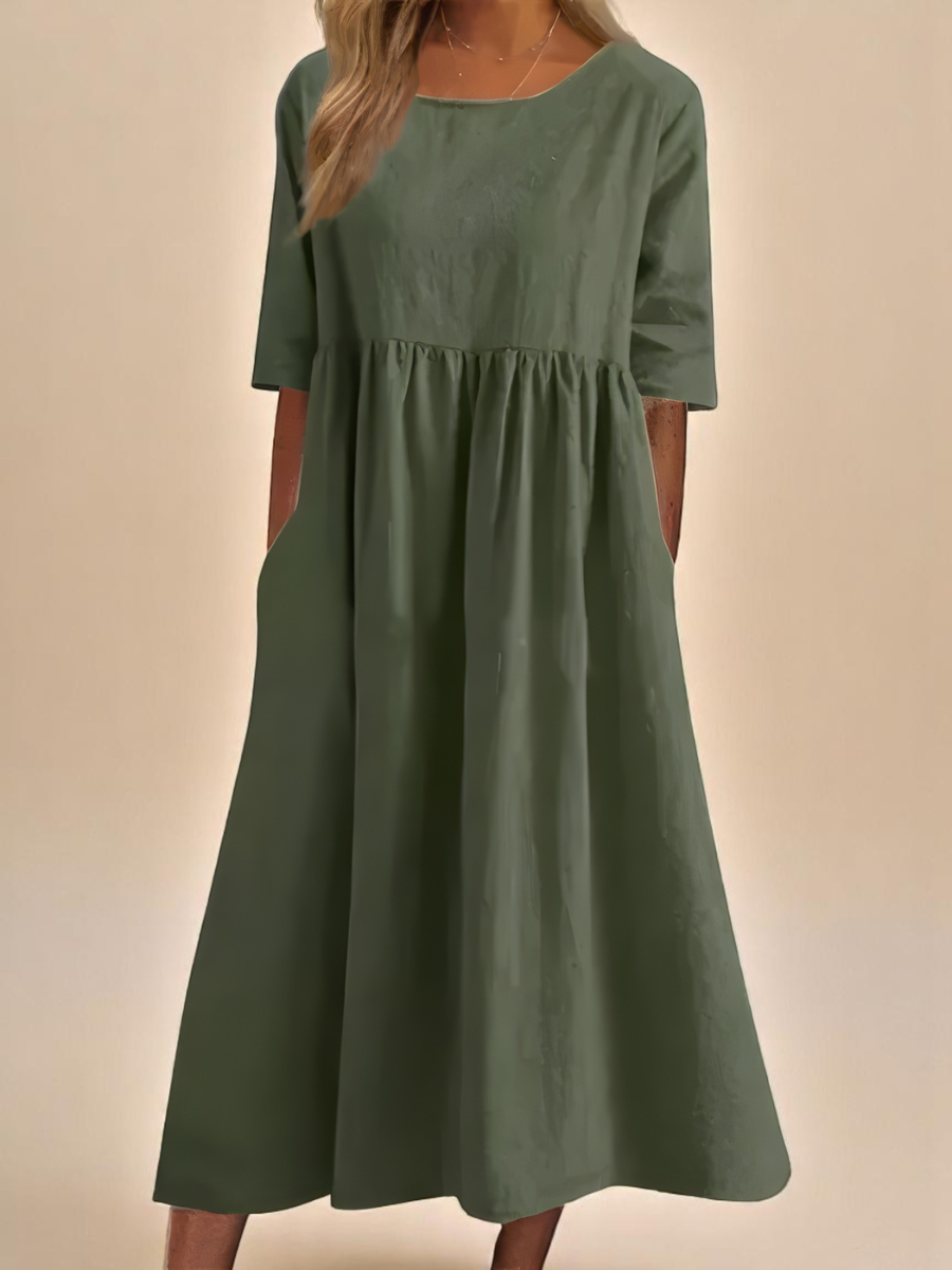 GRACE – FLOWY DAYLIGHT MIDI DRESS