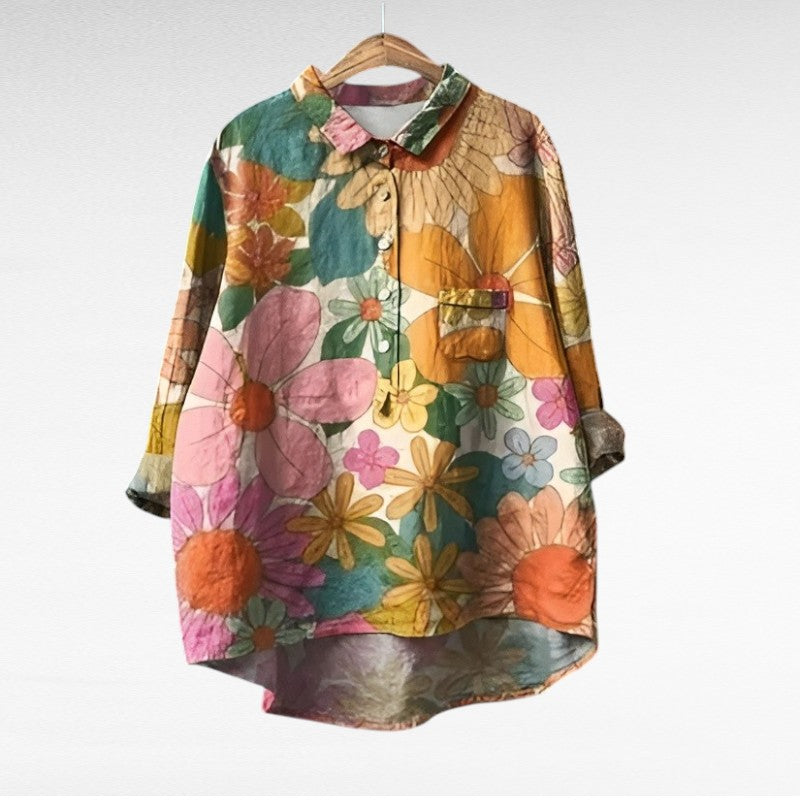 Kamil | Elegant Summer Linen Blouse