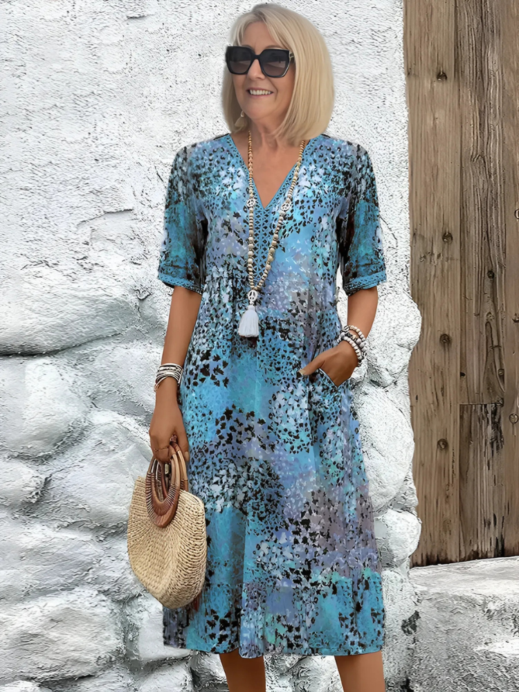 Isabella – Vibrant Mid Length Dress