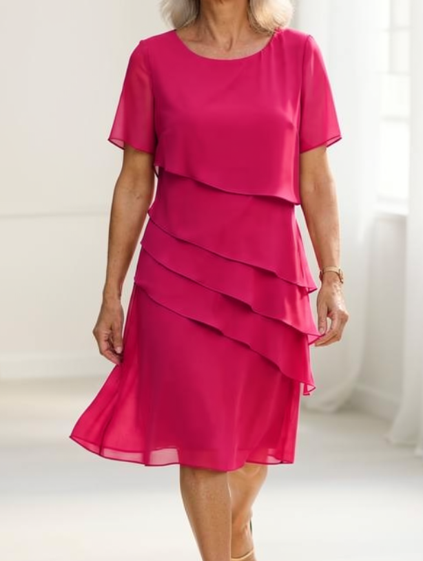Linda | Elegant Ruffled Comfort Dress