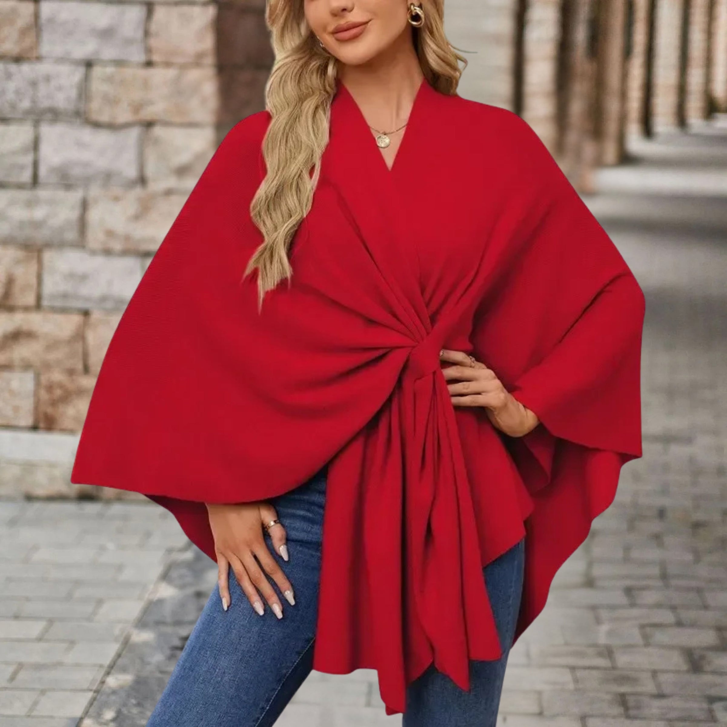 Emryn™ | Stylish Cardigan Poncho