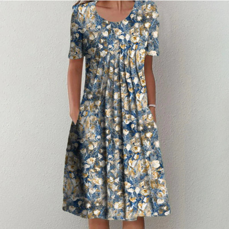 Sarah | Casual Midi Dress with Pockets
