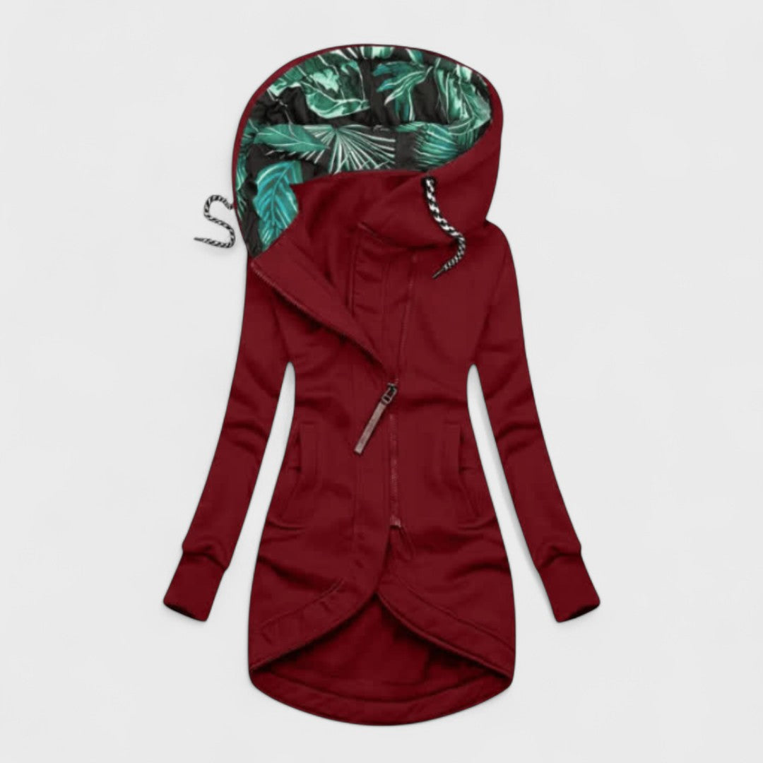 Kristanna - Winter Coat With Asymmetric Zip