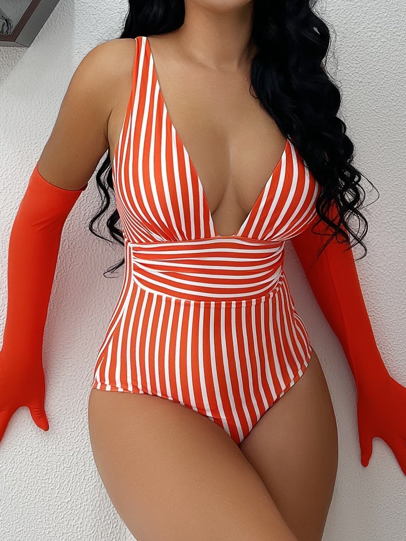 VelaVie - Striped Swimsuit